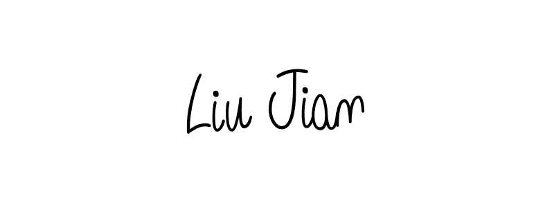 How to make Liu Jian signature? Angelique-Rose-font-FFP is a professional autograph style. Create handwritten signature for Liu Jian name. Liu Jian signature style 5 images and pictures png