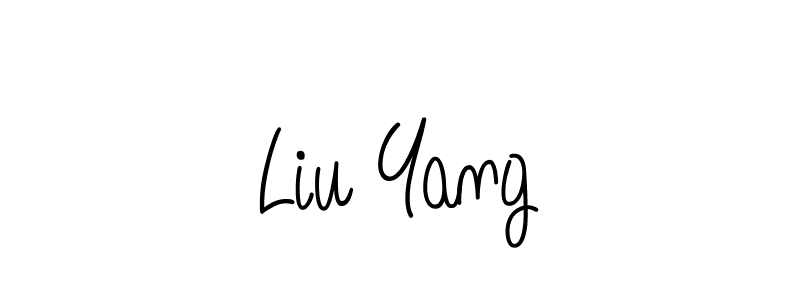 Create a beautiful signature design for name Liu Yang. With this signature (Angelique-Rose-font-FFP) fonts, you can make a handwritten signature for free. Liu Yang signature style 5 images and pictures png