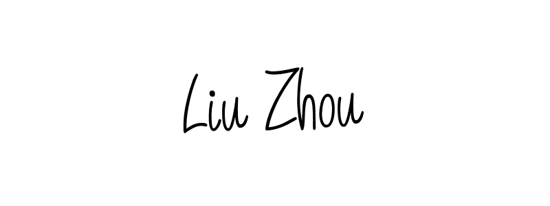 Check out images of Autograph of Liu Zhou name. Actor Liu Zhou Signature Style. Angelique-Rose-font-FFP is a professional sign style online. Liu Zhou signature style 5 images and pictures png