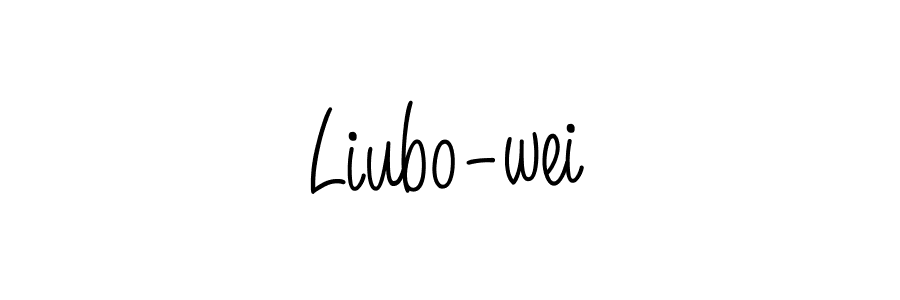 Create a beautiful signature design for name Liubo-wei. With this signature (Angelique-Rose-font-FFP) fonts, you can make a handwritten signature for free. Liubo-wei signature style 5 images and pictures png