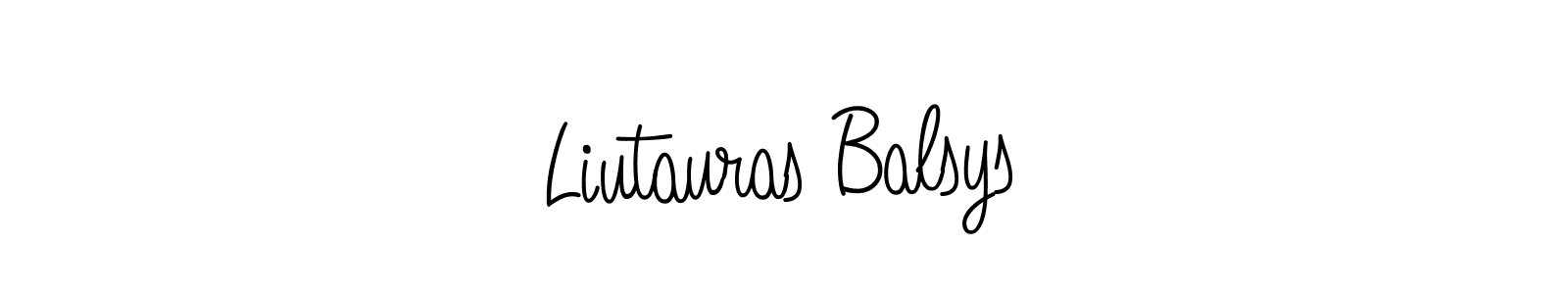 How to make Liutauras Balsys signature? Angelique-Rose-font-FFP is a professional autograph style. Create handwritten signature for Liutauras Balsys name. Liutauras Balsys signature style 5 images and pictures png