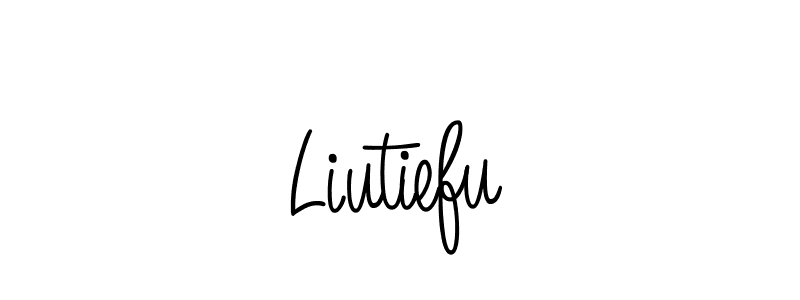Make a beautiful signature design for name Liutiefu. With this signature (Angelique-Rose-font-FFP) style, you can create a handwritten signature for free. Liutiefu signature style 5 images and pictures png