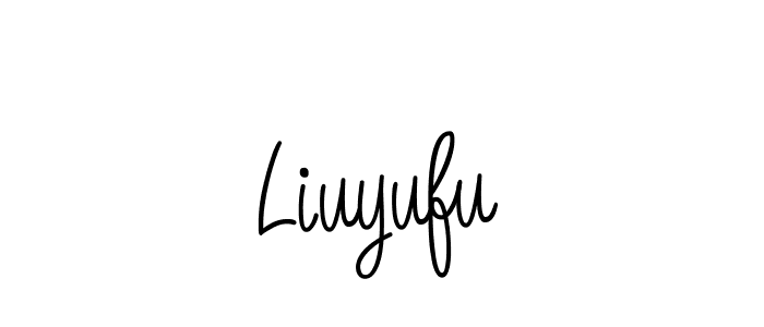 Liuyufu stylish signature style. Best Handwritten Sign (Angelique-Rose-font-FFP) for my name. Handwritten Signature Collection Ideas for my name Liuyufu. Liuyufu signature style 5 images and pictures png