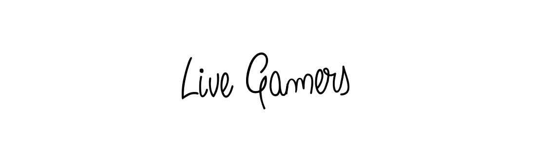 How to Draw Live Gamers signature style? Angelique-Rose-font-FFP is a latest design signature styles for name Live Gamers. Live Gamers signature style 5 images and pictures png