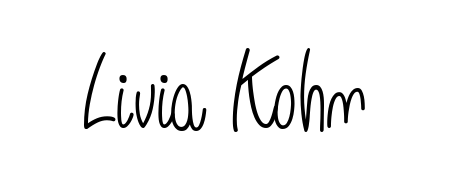 Looking for an artistic signature for Livia Kohn? The Angelique-Rose-font-FFP calligraphy style gives a sophisticated flow suitable for business cards and emails. Livia Kohn signature style 5 images and pictures png