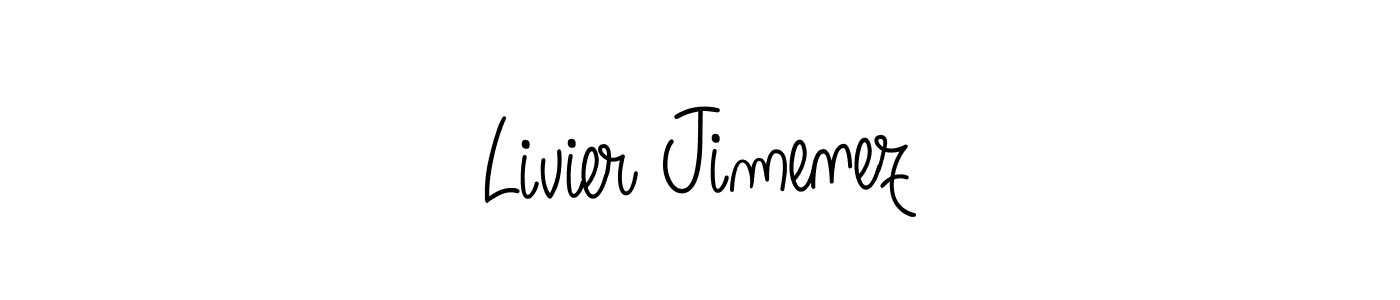 Design your own signature with our free online signature maker. With this signature software, you can create a handwritten (Angelique-Rose-font-FFP) signature for name Livier Jimenez. Livier Jimenez signature style 5 images and pictures png