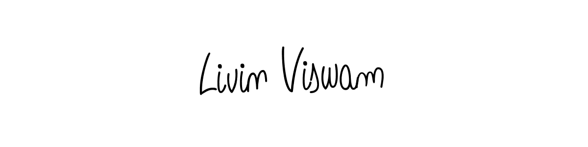 How to Draw Livin Viswam signature style? Angelique-Rose-font-FFP is a latest design signature styles for name Livin Viswam. Livin Viswam signature style 5 images and pictures png