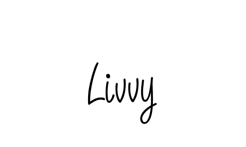 Design your own signature with our free online signature maker. With this signature software, you can create a handwritten (Angelique-Rose-font-FFP) signature for name Livvy. Livvy signature style 5 images and pictures png
