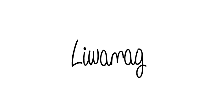 Make a beautiful signature design for name Liwanag. With this signature (Angelique-Rose-font-FFP) style, you can create a handwritten signature for free. Liwanag signature style 5 images and pictures png