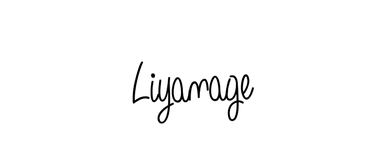 Also we have Liyanage name is the best signature style. Create professional handwritten signature collection using Angelique-Rose-font-FFP autograph style. Liyanage signature style 5 images and pictures png