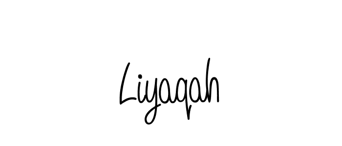 Design your own signature with our free online signature maker. With this signature software, you can create a handwritten (Angelique-Rose-font-FFP) signature for name Liyaqah. Liyaqah signature style 5 images and pictures png