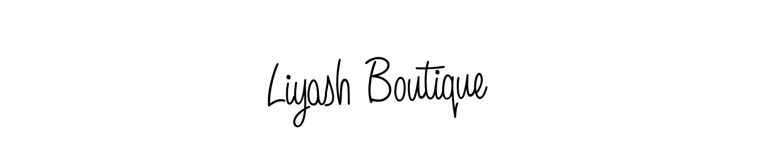 It looks lik you need a new signature style for name Liyash Boutique. Design unique handwritten (Angelique-Rose-font-FFP) signature with our free signature maker in just a few clicks. Liyash Boutique signature style 5 images and pictures png