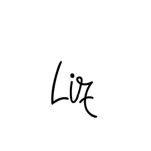 The best way (Angelique-Rose-font-FFP) to make a short signature is to pick only two or three words in your name. The name Liz include a total of six letters. For converting this name. Liz signature style 5 images and pictures png