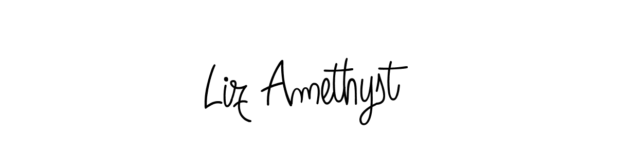 How to make Liz Amethyst signature? Angelique-Rose-font-FFP is a professional autograph style. Create handwritten signature for Liz Amethyst name. Liz Amethyst signature style 5 images and pictures png