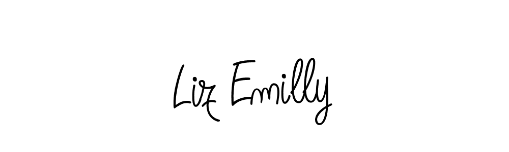 Best and Professional Signature Style for Liz Emilly. Angelique-Rose-font-FFP Best Signature Style Collection. Liz Emilly signature style 5 images and pictures png