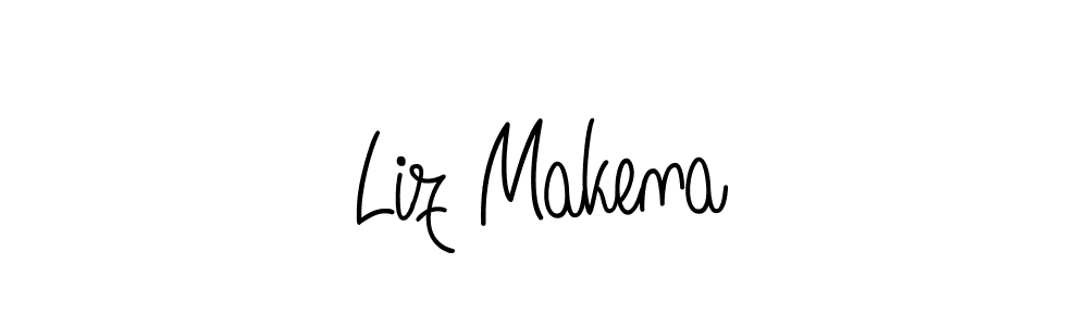 Design your own signature with our free online signature maker. With this signature software, you can create a handwritten (Angelique-Rose-font-FFP) signature for name Liz Makena. Liz Makena signature style 5 images and pictures png