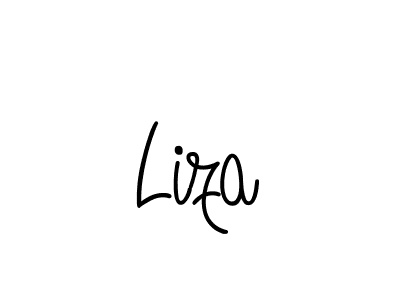 Create a beautiful signature design for name Liza. With this signature (Angelique-Rose-font-FFP) fonts, you can make a handwritten signature for free. Liza signature style 5 images and pictures png