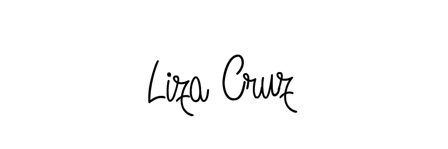 How to Draw Liza Cruz signature style? Angelique-Rose-font-FFP is a latest design signature styles for name Liza Cruz. Liza Cruz signature style 5 images and pictures png