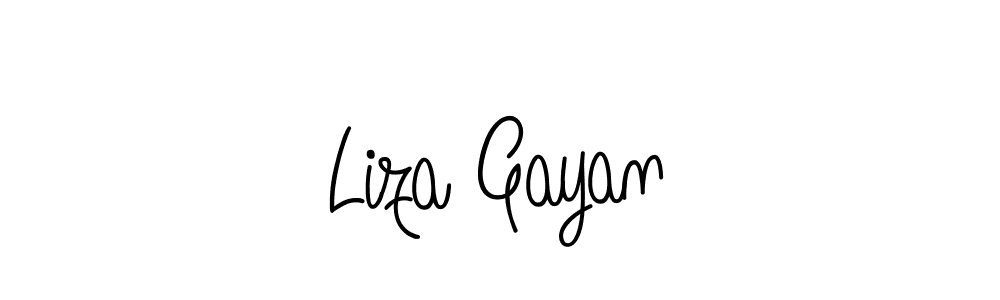 Angelique-Rose-font-FFP is a professional signature style that is perfect for those who want to add a touch of class to their signature. It is also a great choice for those who want to make their signature more unique. Get Liza Gayan name to fancy signature for free. Liza Gayan signature style 5 images and pictures png