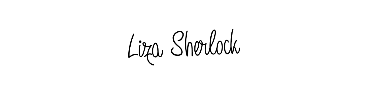 Create a beautiful signature design for name Liza Sherlock. With this signature (Angelique-Rose-font-FFP) fonts, you can make a handwritten signature for free. Liza Sherlock signature style 5 images and pictures png