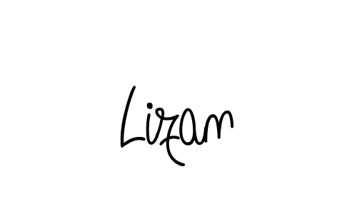 How to make Lizan signature? Angelique-Rose-font-FFP is a professional autograph style. Create handwritten signature for Lizan name. Lizan signature style 5 images and pictures png