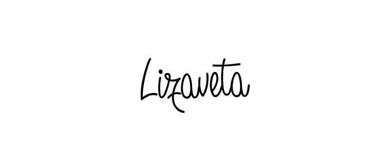 Make a beautiful signature design for name Lizaveta. With this signature (Angelique-Rose-font-FFP) style, you can create a handwritten signature for free. Lizaveta signature style 5 images and pictures png