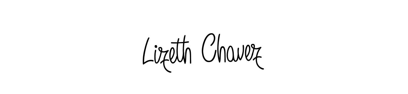 You should practise on your own different ways (Angelique-Rose-font-FFP) to write your name (Lizeth Chavez) in signature. don't let someone else do it for you. Lizeth Chavez signature style 5 images and pictures png