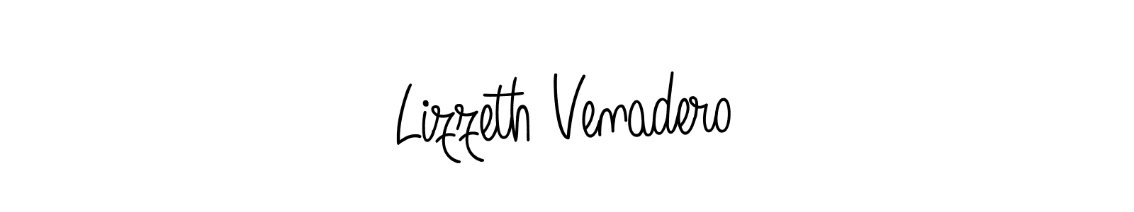 Design your own signature with our free online signature maker. With this signature software, you can create a handwritten (Angelique-Rose-font-FFP) signature for name Lizzeth Venadero. Lizzeth Venadero signature style 5 images and pictures png
