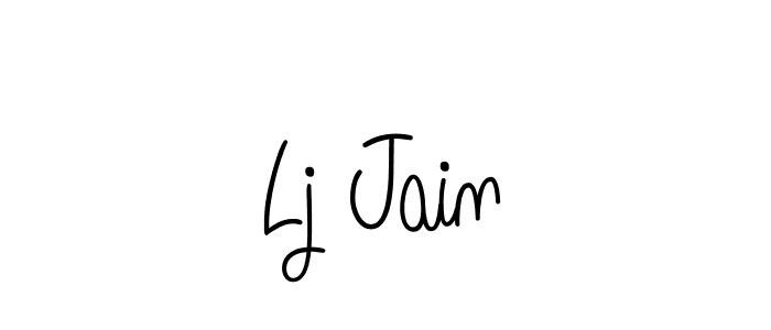 Create a beautiful signature design for name Lj Jain. With this signature (Angelique-Rose-font-FFP) fonts, you can make a handwritten signature for free. Lj Jain signature style 5 images and pictures png