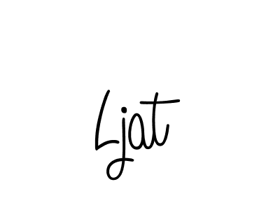 Use a signature maker to create a handwritten signature online. With this signature software, you can design (Angelique-Rose-font-FFP) your own signature for name Ljat. Ljat signature style 5 images and pictures png