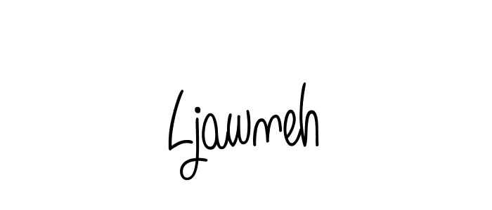 You should practise on your own different ways (Angelique-Rose-font-FFP) to write your name (Ljawneh) in signature. don't let someone else do it for you. Ljawneh signature style 5 images and pictures png