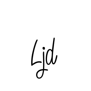 Make a beautiful signature design for name Ljd. With this signature (Angelique-Rose-font-FFP) style, you can create a handwritten signature for free. Ljd signature style 5 images and pictures png