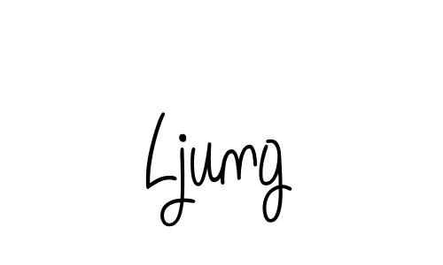You should practise on your own different ways (Angelique-Rose-font-FFP) to write your name (Ljung) in signature. don't let someone else do it for you. Ljung signature style 5 images and pictures png