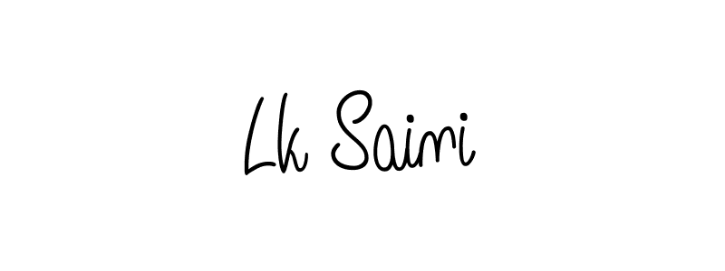 Also You can easily find your signature by using the search form. We will create Lk Saini name handwritten signature images for you free of cost using Angelique-Rose-font-FFP sign style. Lk Saini signature style 5 images and pictures png