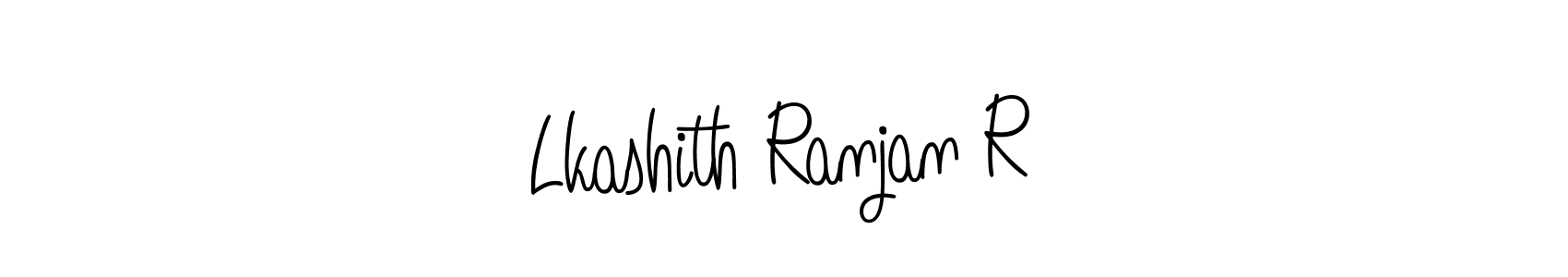 Make a beautiful signature design for name Lkashith Ranjan R. With this signature (Angelique-Rose-font-FFP) style, you can create a handwritten signature for free. Lkashith Ranjan R signature style 5 images and pictures png