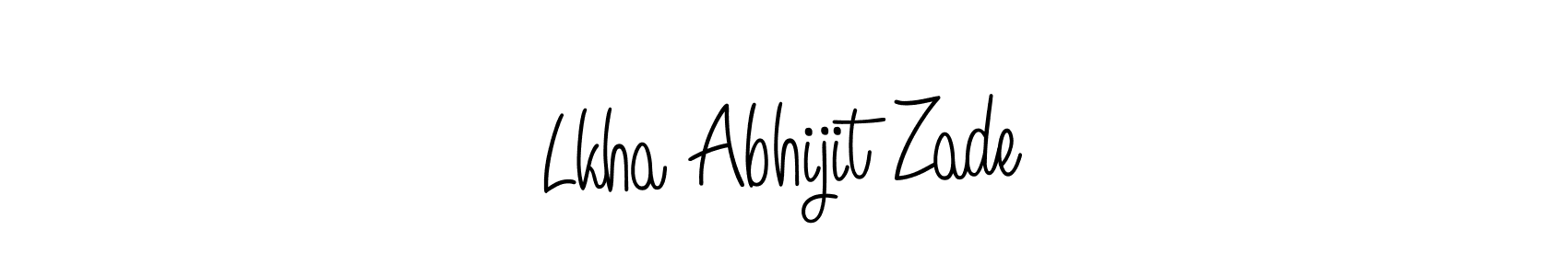 How to make Lkha Abhijit Zade signature? Angelique-Rose-font-FFP is a professional autograph style. Create handwritten signature for Lkha Abhijit Zade name. Lkha Abhijit Zade signature style 5 images and pictures png