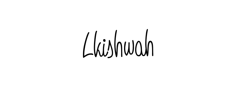 Lkishwah stylish signature style. Best Handwritten Sign (Angelique-Rose-font-FFP) for my name. Handwritten Signature Collection Ideas for my name Lkishwah. Lkishwah signature style 5 images and pictures png