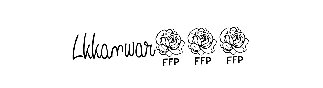 Design your own signature with our free online signature maker. With this signature software, you can create a handwritten (Angelique-Rose-font-FFP) signature for name Lkkanwar007. Lkkanwar007 signature style 5 images and pictures png