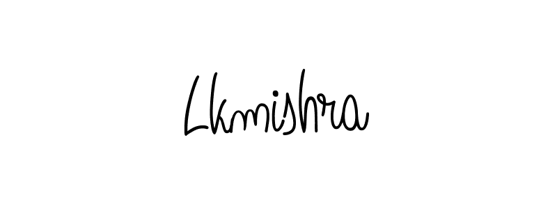 How to make Lkmishra name signature. Use Angelique-Rose-font-FFP style for creating short signs online. This is the latest handwritten sign. Lkmishra signature style 5 images and pictures png