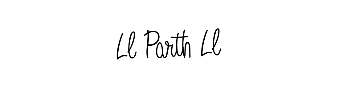 Use a signature maker to create a handwritten signature online. With this signature software, you can design (Angelique-Rose-font-FFP) your own signature for name Ll Parth Ll. Ll Parth Ll signature style 5 images and pictures png