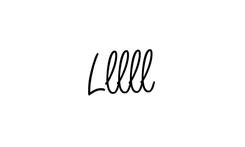 Lllll stylish signature style. Best Handwritten Sign (Angelique-Rose-font-FFP) for my name. Handwritten Signature Collection Ideas for my name Lllll. Lllll signature style 5 images and pictures png