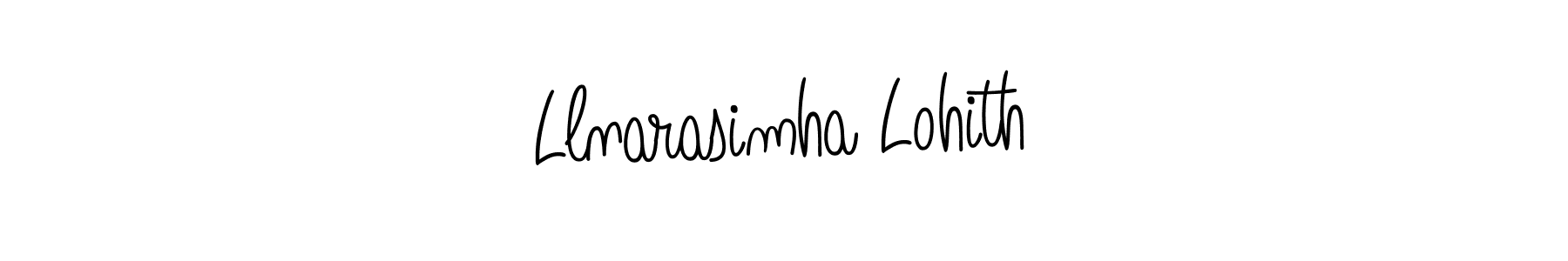 Use a signature maker to create a handwritten signature online. With this signature software, you can design (Angelique-Rose-font-FFP) your own signature for name Llnarasimha Lohith. Llnarasimha Lohith signature style 5 images and pictures png