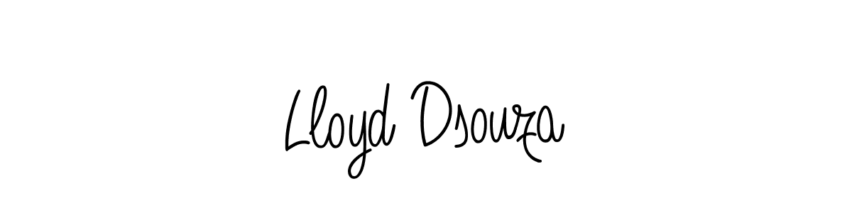 How to make Lloyd Dsouza signature? Angelique-Rose-font-FFP is a professional autograph style. Create handwritten signature for Lloyd Dsouza name. Lloyd Dsouza signature style 5 images and pictures png
