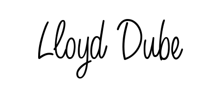 A dynamic signature style for Lloyd Dube using Angelique-Rose-font-FFP script. Designed to look authentic, handwritten, and professional. Lloyd Dube signature style 5 images and pictures png