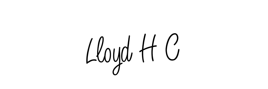 Create a beautiful signature design for name Lloyd H C. With this signature (Angelique-Rose-font-FFP) fonts, you can make a handwritten signature for free. Lloyd H C signature style 5 images and pictures png
