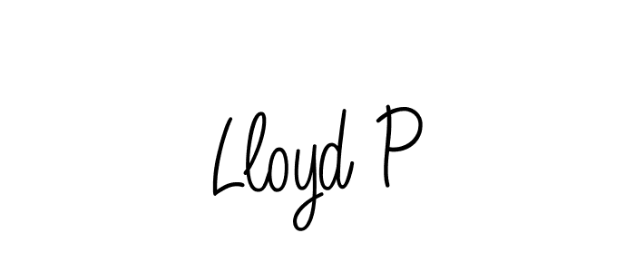 How to Draw Lloyd P signature style? Angelique-Rose-font-FFP is a latest design signature styles for name Lloyd P. Lloyd P signature style 5 images and pictures png