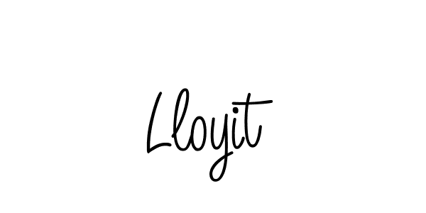 You should practise on your own different ways (Angelique-Rose-font-FFP) to write your name (Lloyit) in signature. don't let someone else do it for you. Lloyit signature style 5 images and pictures png