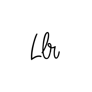 How to make Llr name signature. Use Angelique-Rose-font-FFP style for creating short signs online. This is the latest handwritten sign. Llr signature style 5 images and pictures png