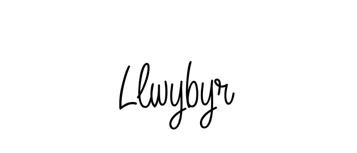 Make a beautiful signature design for name Llwybyr. With this signature (Angelique-Rose-font-FFP) style, you can create a handwritten signature for free. Llwybyr signature style 5 images and pictures png