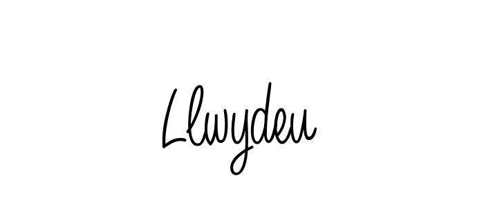 How to make Llwydeu name signature. Use Angelique-Rose-font-FFP style for creating short signs online. This is the latest handwritten sign. Llwydeu signature style 5 images and pictures png